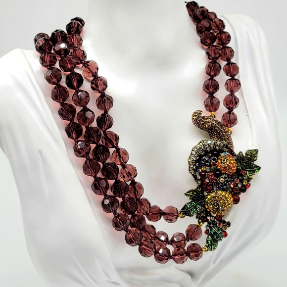 Heidi Daus Holiday Cornucopia Necklace with Multicolor Swarovski Crystals - Picture 9 of 13